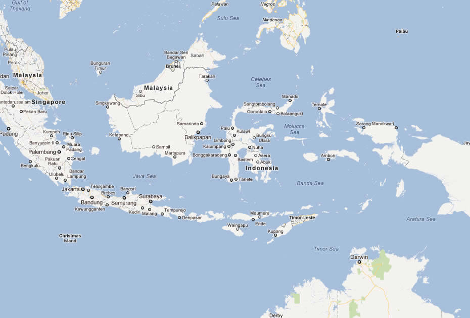 map of christmas Island oceania